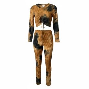 Love J Honeycomb Tie Dye Shirrings Set